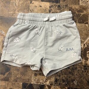 Petit Lem X AM Floral Print Shorts mint 12 months